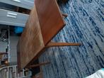 Tafel teak vintage opknapper, Huis en Inrichting, Tafels | Eettafels, Ophalen, Gebruikt, Jaren 60, 100 tot 150 cm