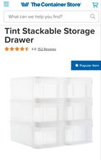 Set van 7 transparante stapelbare lades - €5 per stuk, Ophalen of Verzenden