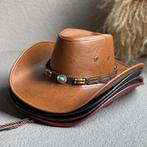 Kunstleren cowboy hoed / heren dames western cowgirl, Verzenden, Nieuw, Hoed