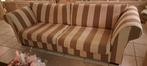 Bankstel met loveseat gestreept beige bruin, Huis en Inrichting, Banken | Bankstellen, Ophalen, 250 tot 300 cm, Gebruikt, 75 tot 100 cm