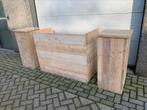 DJ Booth meubel ombouw + 2 pilaren zuilen steigerhout, Zo goed als nieuw, Ophalen