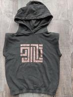 JM capuchon sweater trui donker grijs maat 134 / 140 truitje, Meisje, Trui of Vest, Ophalen of Verzenden, Zo goed als nieuw