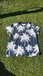 Wit met donker blauw T-shirt maat 122/128, Verzenden, Shirt of Longsleeve, Jongen, Be awesome today