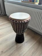 Djembe 32cm doorsnede vel met opbergtas (als nieuw), Trommel, Zo goed als nieuw, Ophalen