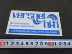sticker apeldoorn versnel hi-fi audio-apparatuur *, Ophalen, Zo goed als nieuw, Bedrijf of Vereniging