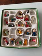 Vintage houten kerstballen figuren, Ophalen of Verzenden, Gebruikt