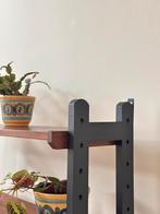 Vintage wandrek Simpla lux met lade teak hout jaren 50/60, Ophalen, Gebruikt, Minder dan 150 cm, Met lade(s)