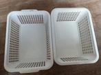 5 plastic mandjes, Ophalen of Verzenden, Zo goed als nieuw, Rechthoekig, Kunststof