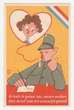 Militair. Jan v.d. Weg.  Ned. Illustratoren.  Mobilisatie., Verzenden, 1920 tot 1940, Ongelopen, Overige thema's