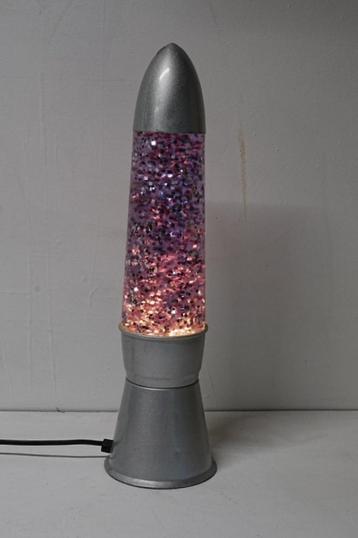 Vintage lavalamp/ glitterlamp. 46 cm hoog.  beschikbaar voor biedingen