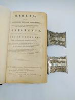 Bijbel met zilveren sloten, J. Jonker, Meppel, ca. 1870, Verzenden, Zilver