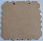 MDF Relief plaatje 11,9 x 11,9 cm dikte 3 mm, Ophalen of Verzenden, Nieuw, Materiaal