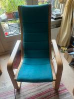 Swedese stoel vintage opnieuw bekleed en kniestoel, Ophalen, Gebruikt, Twee, Blauw