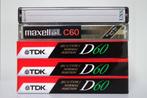 5 cassettebandjes 3 x TDK geseald 1 x Maxell 1 x Sony UXS !, Ophalen, 2 t/m 25 bandjes, Overige genres, Origineel