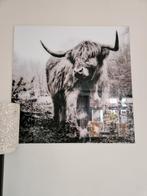 Glas schilderij koe, Ophalen