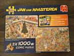 Puzzel Jan van Haasteren 2x1000, Hobby en Vrije tijd, Denksport en Puzzels, Ophalen of Verzenden, 500 t/m 1500 stukjes, Zo goed als nieuw