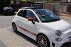 Abarth 595 175 Pk 2017 Wit, leder, 76.800 km met schuifdak, Auto's, Voorwielaandrijving, Zwart, Wit, Handgeschakeld