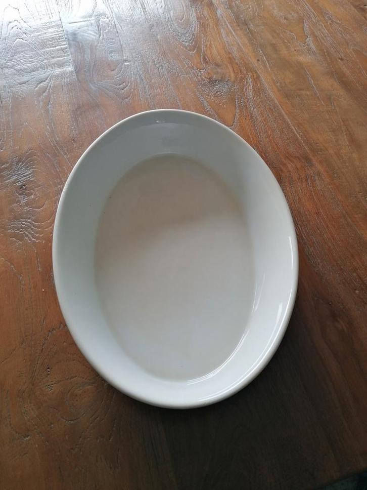 Witte Aardewerk schaal van ASA Selection, Huis en Inrichting, Keuken | Servies, Zo goed als nieuw, Bord(en), Effen, Aardewerk