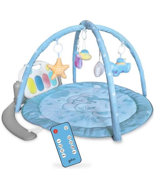 Gofun Babygym - Speelmat voor Baby's Blauw, Kinderen en Baby's, Speelgoed | Speelkleden, Zo goed als nieuw, Ophalen of Verzenden