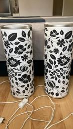 TAFELLAMPEN ZWART/CREME, Huis en Inrichting, Lampen | Tafellampen, Ophalen, Gebruikt, 50 tot 75 cm, IKEA