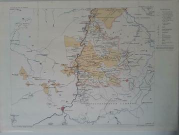 B130/ plattegrond Limburg in 1795. Litho uit 1913 beschikbaar voor biedingen
