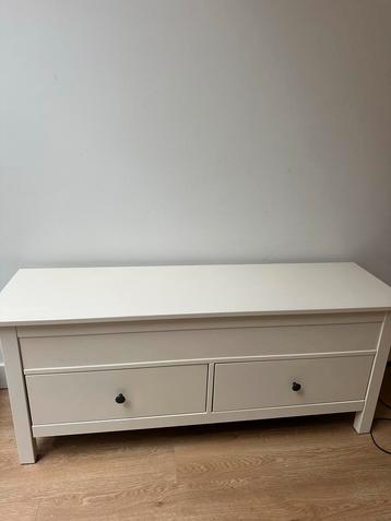 Witte Opbergbank met Lades