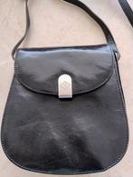 Schoudertasje zwart leer Claudio Ferrici, Zwart, Zo goed als nieuw, Leer, Ophalen