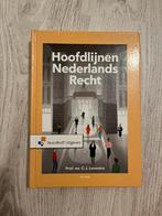 Boek: hoofdlijnen Nederlands recht 9789001593193, Boeken, Ophalen of Verzenden, Alpha, Zo goed als nieuw, HBO