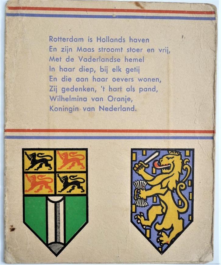 jubileum 40 jaar Wilhelmina, blad met zijtje 1938 VINTAGE, Verzamelen, Koninklijk Huis en Royalty, Nieuw, Overige typen, Nederland