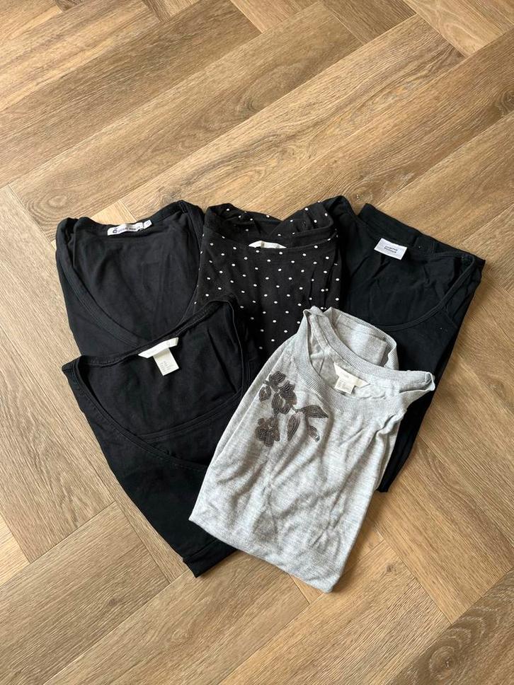 Zwangerschapstops Pakket, Kleding | Dames, Positiekleding, Zo goed als nieuw, Shirt of Top, Maat 36 (S), Zwart, Ophalen of Verzenden