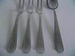 33 stuks vintage NONA parelrand bestek RVS 1930-1940 p stuk, Ophalen of Verzenden