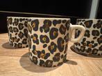 4 Mokken Xenos - Dierenprint, Ophalen, Keramiek, Zo goed als nieuw, Overige stijlen