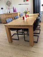 Henders & Hazel eetkamertafel, Ophalen, Eikenhout, 200 cm of meer, 50 tot 100 cm