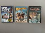 Kinderfilms Ice Age 2, Madagascar en Narnia, Alle leeftijden, Ophalen, Zo goed als nieuw