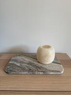 Marmeren dienblad H&M Home, Huis en Inrichting, Woonaccessoires | Dienbladen, Ophalen, Zo goed als nieuw, Rond, Hout