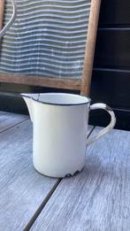 Brocante emaille 1 liter maatbeker, Ophalen of Verzenden