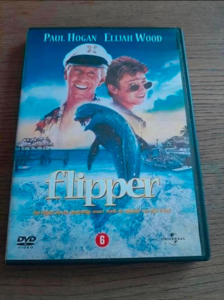 Flipper dvd. Paul Hogan. Elijah Wood., Cd's en Dvd's, Dvd's | Kinderen en Jeugd, Zo goed als nieuw, Film, Dieren, Alle leeftijden