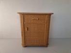 Vintage boho rotan kastje, Huis en Inrichting, Kasten | Ladekasten, Ophalen, 1 of 2 laden, Onbekend, 50 tot 100 cm