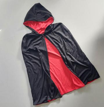 Cape kort Halloween Zwart Rood Twee kanten Kostuum Carnaval  beschikbaar voor biedingen