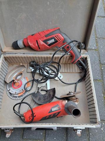 Boormachine + Haakseslijper samen beschikbaar voor biedingen