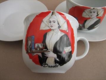 Aparte Droste cacao kop en schotel 2x beschikbaar voor biedingen