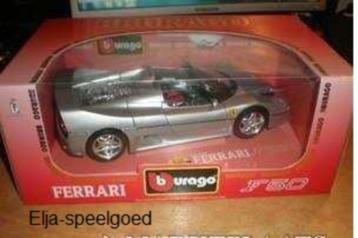 Bburago Ferrari F50 1:18 1995 kleur Zilver 3372 modelauto beschikbaar voor biedingen