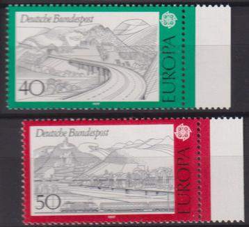 Duitsland 1977 EUROPA Tekeningen landschap bergweg brug TAB beschikbaar voor biedingen