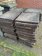 80x rubberen tegels/ stalmatten, Tuin en Terras, Tegels en Klinkers, Ophalen, Zo goed als nieuw, Rubber, Overige typen