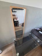 Spiegel en glazen tafel., Ophalen of Verzenden, Zo goed als nieuw, Rechthoekig, Minder dan 100 cm