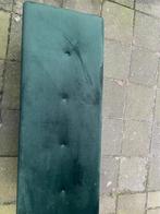 DonkerGroen suede bank €10,00, 50 tot 150 cm, Ophalen of Verzenden, Zo goed als nieuw, 10 m² of meer