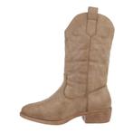 Kinder meisjes cowboy laarzen bruin khaki 30 31 32 33 34 35, Schoenen, Nieuw, Meisje, Ophalen of Verzenden