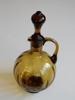 Rookglas karaf + 5 glaasjes groen (handgemaakt) antiek., Verzamelen, Glas en Borrelglaasjes, Ophalen of Verzenden, Gebruikt, Overige typen