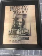 Harry Potter 'Wanted' Poster Ingelijst, Ophalen of Verzenden, Zo goed als nieuw, Foto of Poster, Minder dan 50 cm