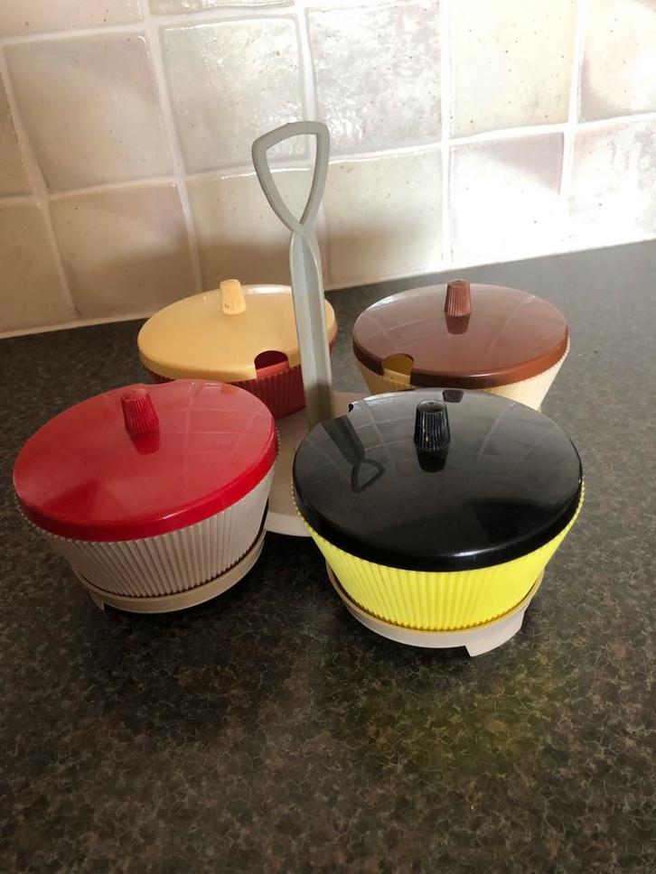 Vintage Keuken Set turkstra - 4 Bakjes op Standaard, Antiek en Kunst, Antiek | Keukenbenodigdheden, Ophalen